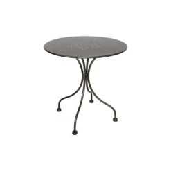 MBM Boulevard Tisch Ø65cm Schmiedeeisen Marone Antik