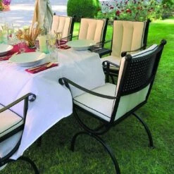 MBM Romeo Gartensessel Schmiedeeisen Marone Antik -Gartenmöbelgeschäft 10000352 2