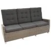 Ploß Rocking Comfort Gartensofa Geflecht Grau-Braun-Meliert/Anthrazit -Gartenmöbelgeschäft 1001025 1