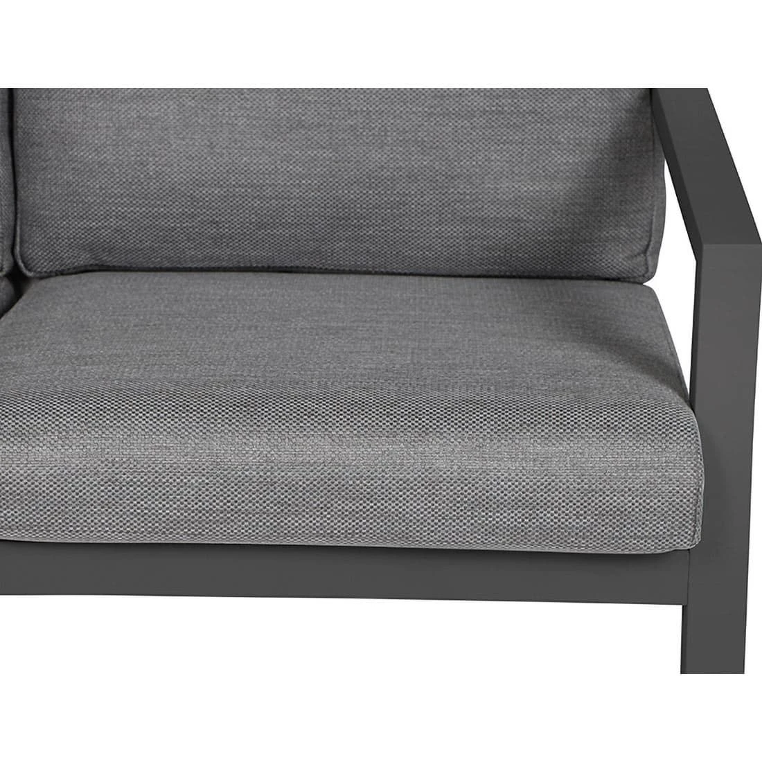 Siena Garden Belia 3-Sitzersofa Aluminium Inklusive Kissen Charcoal Grey/Anthrazit 9 Siena Garden Belia 3-Sitzersofa Aluminium Inklusive Kissen Charcoal Grey/Anthrazit – Bild 7