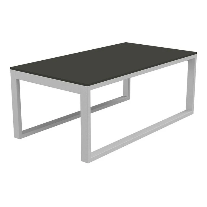 Sieger Melbourne Loungetisch 110x60cm Aluminium/Glas Graphit/Eisengrau 3 Sieger Melbourne Loungetisch 110x60cm Aluminium/Glas Graphit/Eisengrau