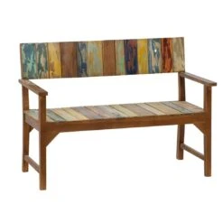 Siena Garden Palu Gartenbank 124 Cm Teak Recycelt Boat-Look