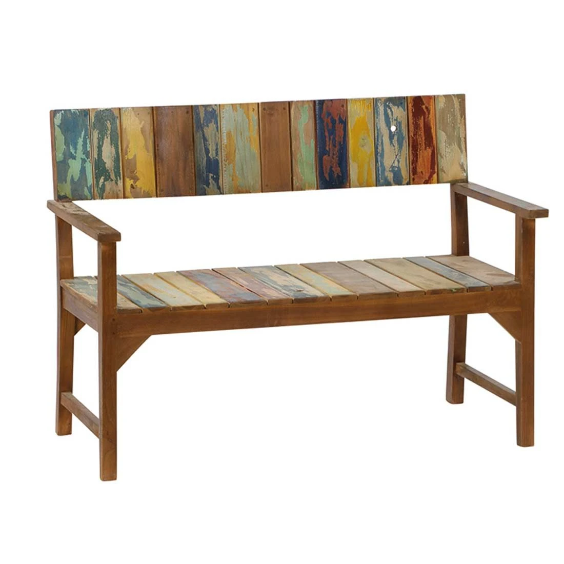 Siena Garden Palu Gartenbank 124 Cm Teak Recycelt Boat-Look 3 Siena Garden Palu Gartenbank 124 Cm Teak Recycelt Boat-Look