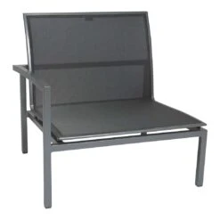 Stern Skelby Endmodul Links Aluminium/Textilene Graphit/Silbergrau