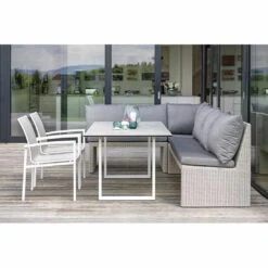 Stern Skelby Stapelsessel Aluminium/Textilene Weiß/Silber -Gartenmöbelgeschäft 1027117 11