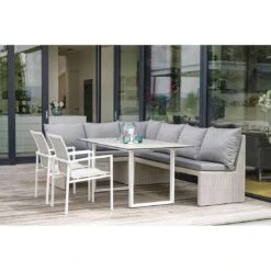 Stern Skelby Stapelsessel Aluminium/Textilene Weiß/Silber -Gartenmöbelgeschäft 1027117 12