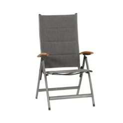 Siena Garden Savina XL Klappsessel Aluminium/Texfabric Matt Graphit/Grau