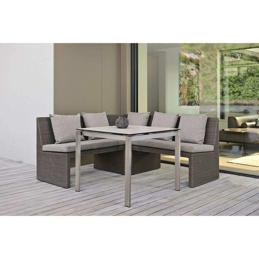 Stern Noel Eck-/Endmodul Geflecht Basaltgrau/Seidengrau 4 Stern Noel Eck-/Endmodul Geflecht Basaltgrau/Seidengrau – Bild 2