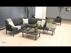 Kettler Wire Gartensessel Aluminium/Outdoorgewebe Anthrazit/Charcoal Grey