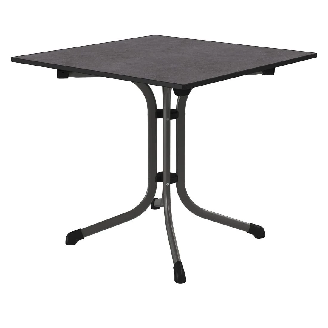 Sieger Boulevard Klapptisch 80x80cm Stahl/Vivodur Eisengrau/Schiefer Anthrazit 3 Sieger Boulevard Klapptisch 80x80cm Stahl/Vivodur Eisengrau/Schiefer Anthrazit