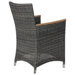 Zebra Status Dininggruppe 13-teilig Geflecht/Teak Anthrazit -Gartenmöbelgeschäft 1091907 9