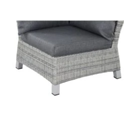 Siena Garden Corido Eck-/Endmodul Aluminium/Geflecht Inkl. Kissen Matt Weiß-Grau/Ice-Grey/Stone-Grey -Gartenmöbelgeschäft 1094426 3