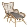 OUTLIV. Aurora Loungesessel Mit Fußablage Akazie/Geflecht Teaklook/Grau -Gartenmöbelgeschäft 1095779 1