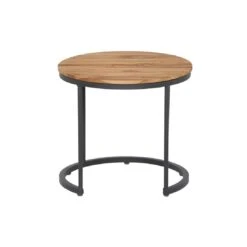 Siena Garden Baros 2er Set Beistelltische Aluminium/Teak Anthrazit -Gartenmöbelgeschäft 1102357 11