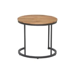 Siena Garden Baros 2er Set Beistelltische Aluminium/Teak Anthrazit -Gartenmöbelgeschäft 1102357 8