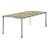 Sieger Gartentisch 220x100cm Aluminium/Polytec Graphit/Eiche Dunkel -Gartenmöbelgeschäft 1104645 1