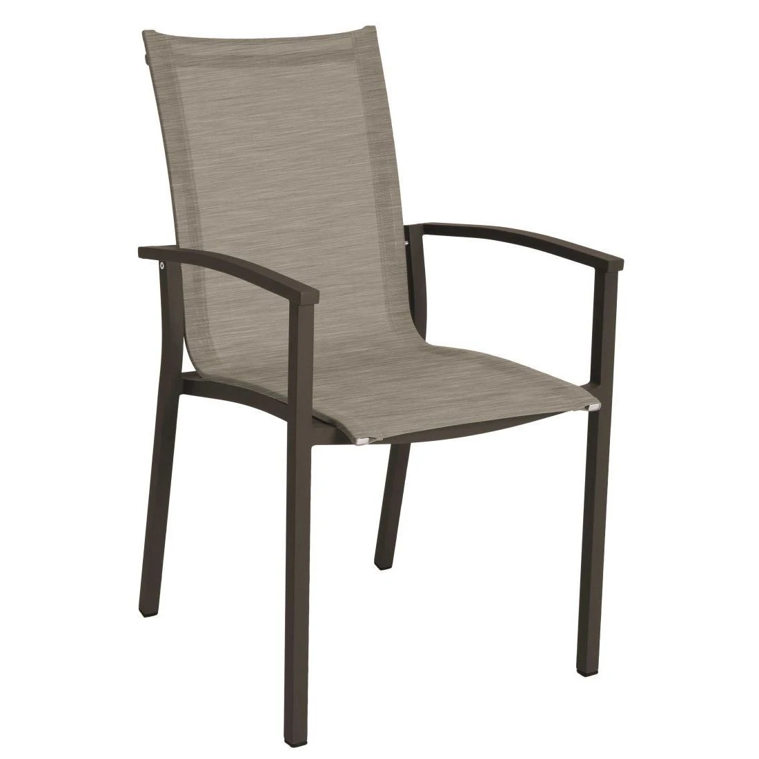 Stern Evoee Stapelsessel Aluminium/Textilene Taupe/Kaschmir 3 Stern Evoee Stapelsessel Aluminium/Textilene Taupe/Kaschmir