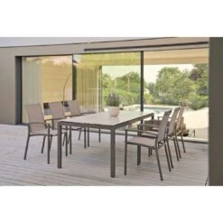 Stern Evoee Stapelsessel Aluminium/Textilene Taupe/Kaschmir 5 Stern Evoee Stapelsessel Aluminium/Textilene Taupe/Kaschmir -Gartenmöbelgeschäft 1109749 2