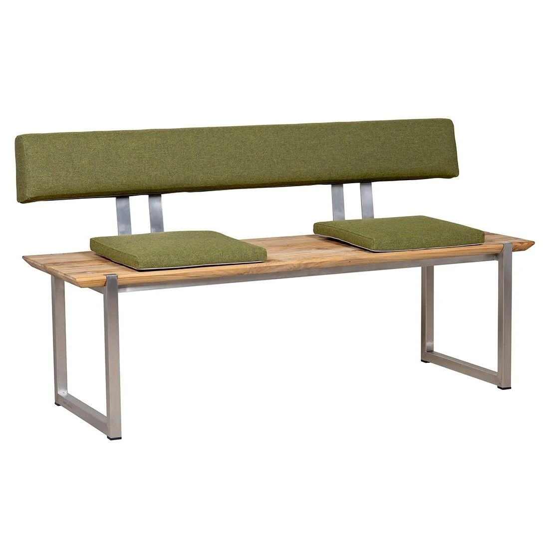 Zebra Quadux Gartenbank 140cm Inkl. Polster Edelstahl/Teak 3 Zebra Quadux Gartenbank 140cm Inkl. Polster Edelstahl/Teak