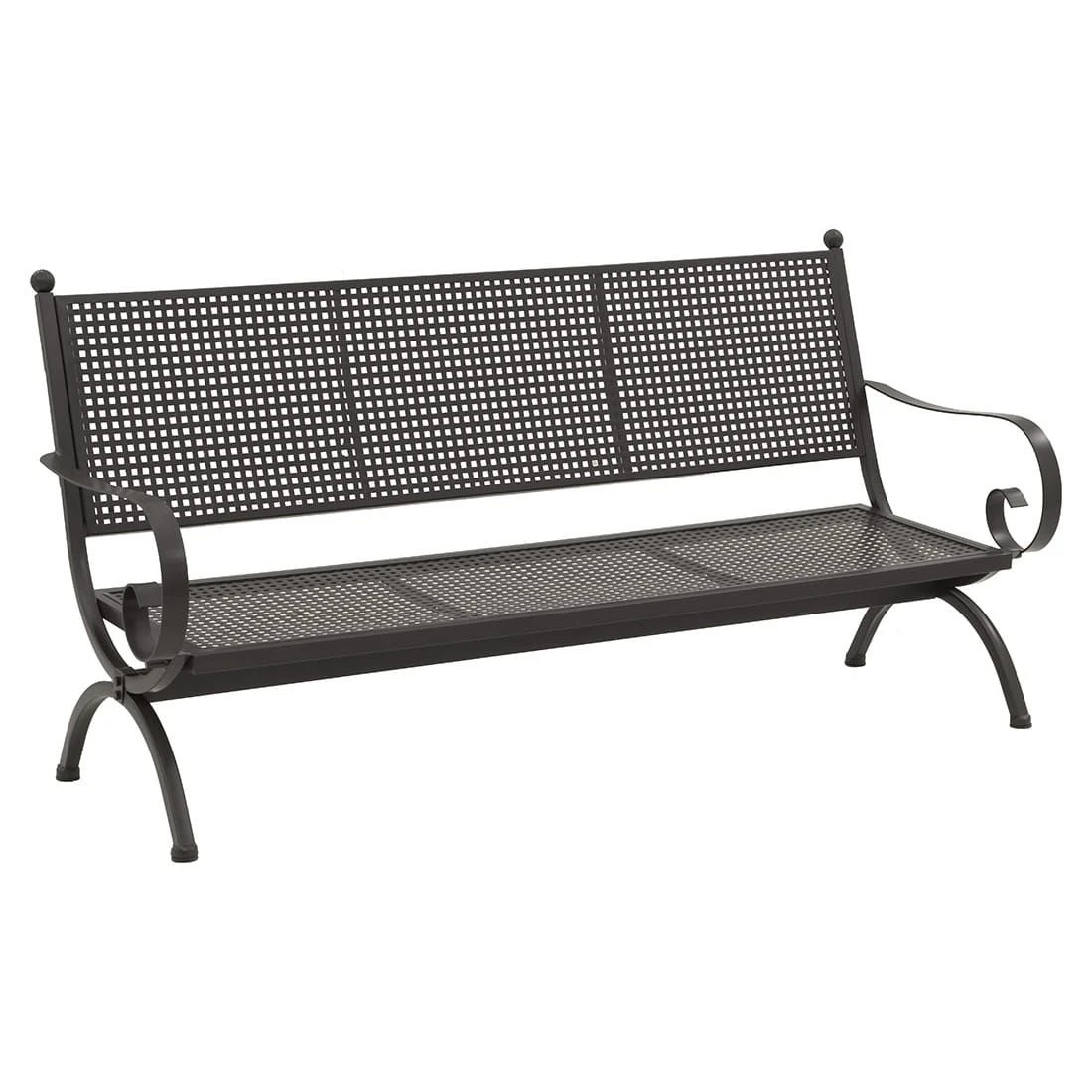 MBM Romeo Lounge Bank Gartenbank Schmiedeeisen Marone Antik 3 MBM Romeo Lounge Bank Gartenbank Schmiedeeisen Marone Antik