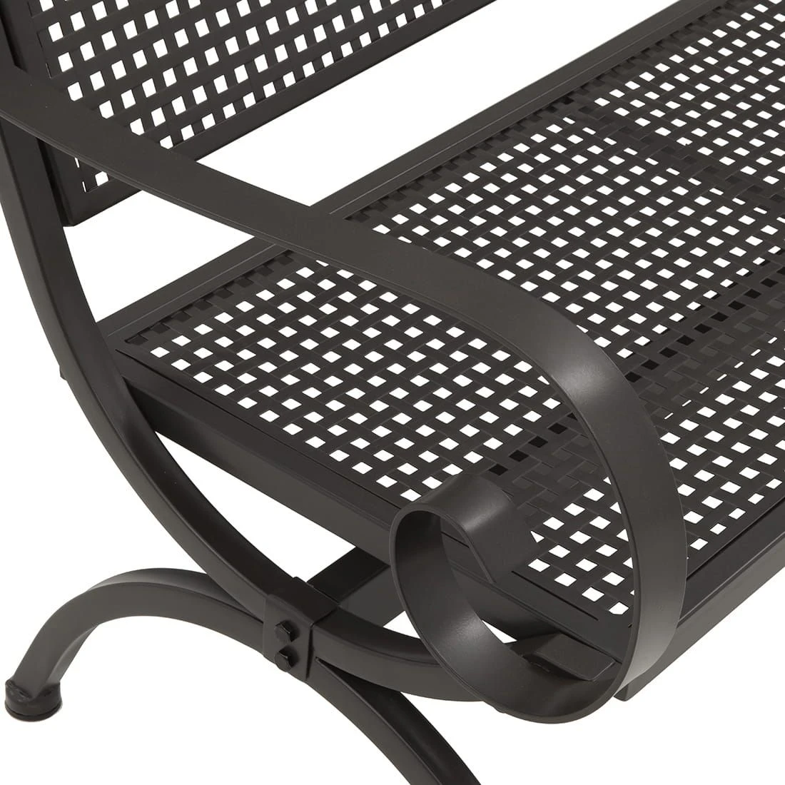 MBM Romeo Lounge Bank Gartenbank Schmiedeeisen Marone Antik 7 MBM Romeo Lounge Bank Gartenbank Schmiedeeisen Marone Antik – Bild 5