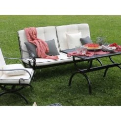 MBM Romeo Lounge Bank Gartenbank Schmiedeeisen Marone Antik 13 MBM Romeo Lounge Bank Gartenbank Schmiedeeisen Marone Antik -Gartenmöbelgeschäft 1180743 6