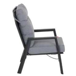 Siena Garden Valencia Loungesessel Aluminium/Ranotex®-Gewebe Anthrazit Matt/Grau -Gartenmöbelgeschäft 1185968 2