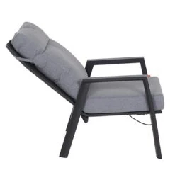 Siena Garden Valencia Loungesessel Aluminium/Ranotex®-Gewebe Anthrazit Matt/Grau -Gartenmöbelgeschäft 1185968 4