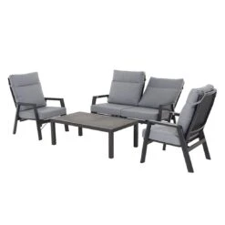 Siena Garden Valencia Loungesessel Aluminium/Ranotex®-Gewebe Anthrazit Matt/Grau -Gartenmöbelgeschäft 1185968 8