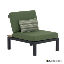 Apple Bee Pebble Beach Ecklounge 5-tlg. Aluminium/Bee Wett Black/Olive Green 12 Apple Bee Pebble Beach Ecklounge 5-tlg. Aluminium/Bee Wett Black/Olive Green -Gartenmöbelgeschäft 1196022 3