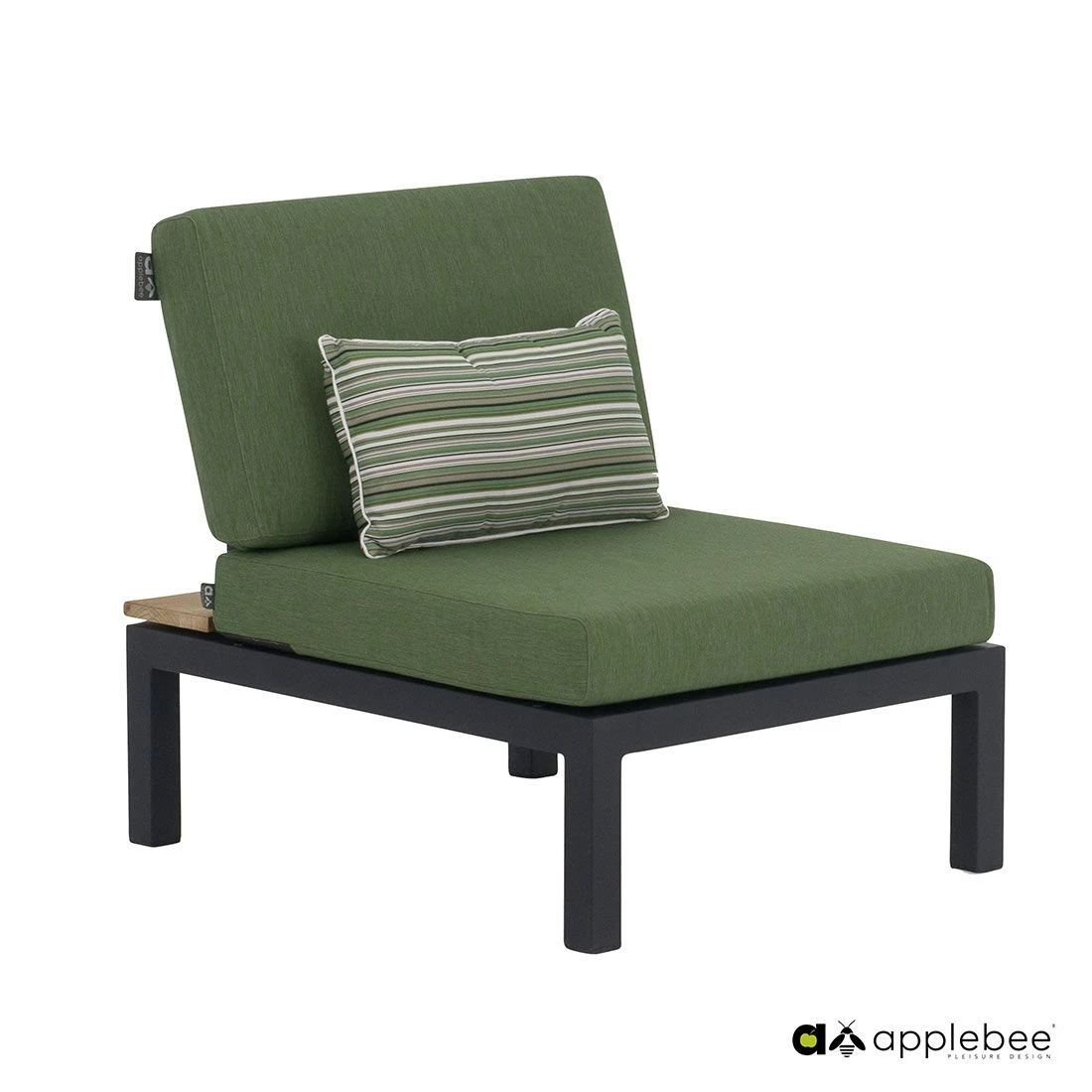 Apple Bee Pebble Beach Ecklounge 5-tlg. Aluminium/Bee Wett Black/Olive Green 5 Apple Bee Pebble Beach Ecklounge 5-tlg. Aluminium/Bee Wett Black/Olive Green – Bild 3