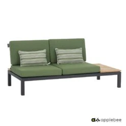 Apple Bee Pebble Beach Ecklounge 5-tlg. Aluminium/Bee Wett Black/Olive Green 13 Apple Bee Pebble Beach Ecklounge 5-tlg. Aluminium/Bee Wett Black/Olive Green -Gartenmöbelgeschäft 1196022 4