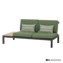 Apple Bee Pebble Beach Ecklounge 5-tlg. Aluminium/Bee Wett Black/Olive Green 14 Apple Bee Pebble Beach Ecklounge 5-tlg. Aluminium/Bee Wett Black/Olive Green -Gartenmöbelgeschäft 1196022 5