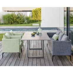 Stern Marta 3-Sitzer Sofa 199cm Aluminium/Outdoorstoff Anthrazit/Dunkelgrau Meliert -Gartenmöbelgeschäft 1197584 3