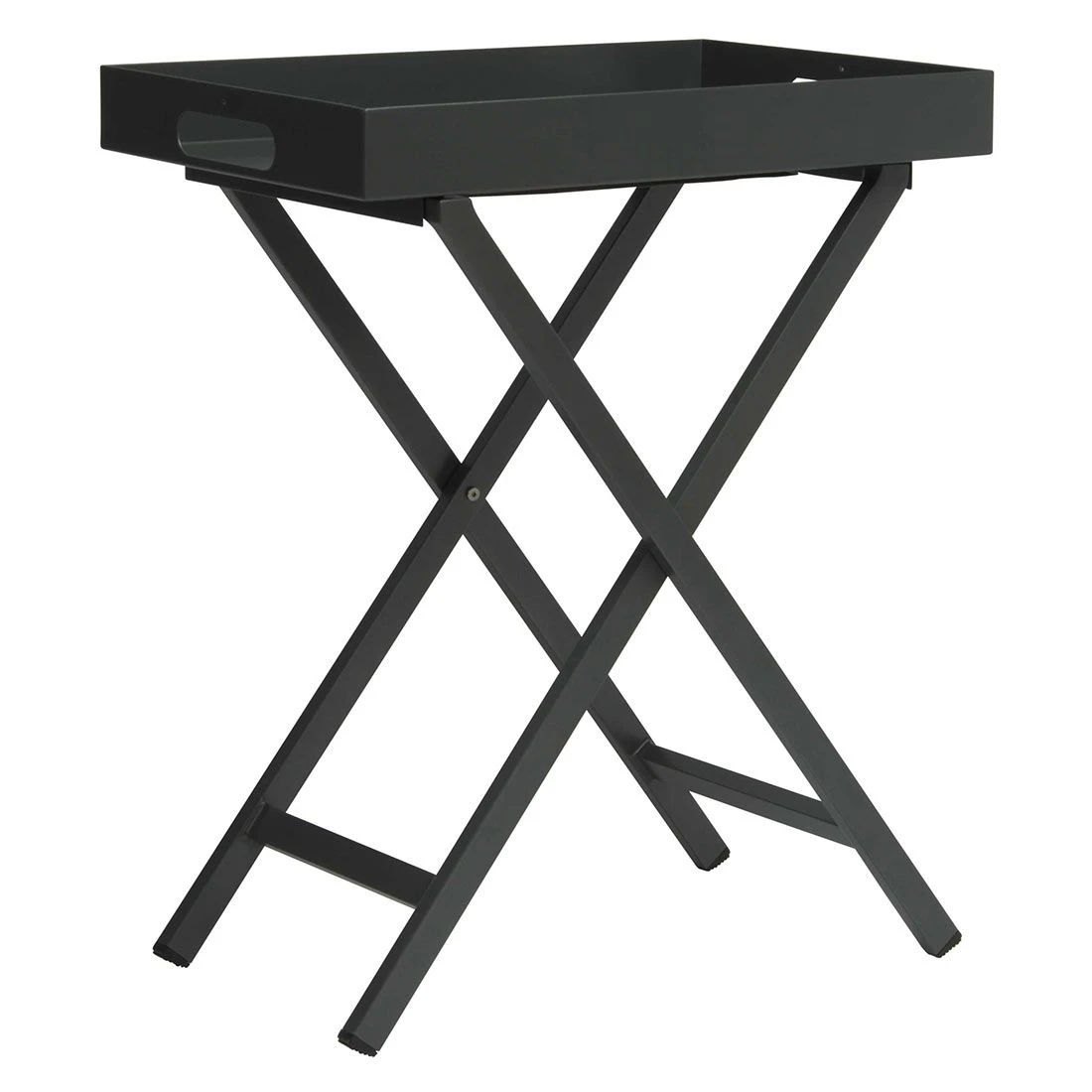 Stern Tabletttisch 60x40cm Aluminium Anthrazit 3 Stern Tabletttisch 60x40cm Aluminium Anthrazit