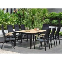 LifestyleGarden Pelen Klappsessel Aluminium/Textilene Batman Black -Gartenmöbelgeschäft 1203942 2