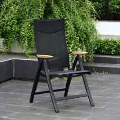 LifestyleGarden Pelen Klappsessel Aluminium/Textilene Batman Black -Gartenmöbelgeschäft 1203942 3