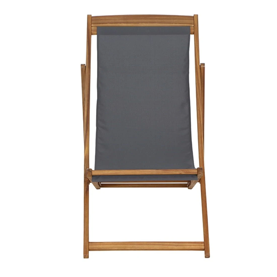 Siena Garden Aviro Liegestuhl Akazie/Polyester Natur/Grau 4 Siena Garden Aviro Liegestuhl Akazie/Polyester Natur/Grau – Bild 2