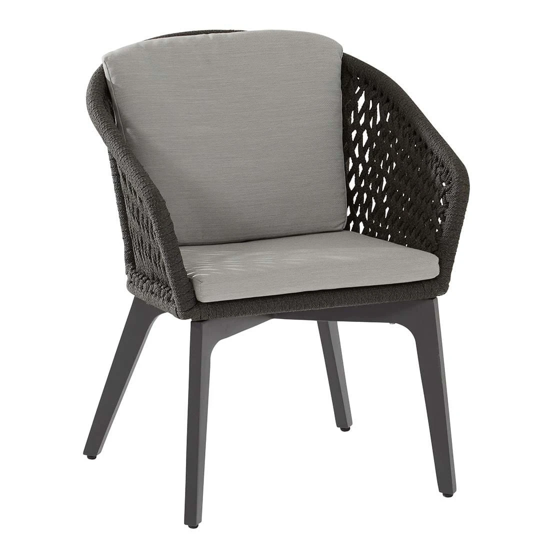 4Seasons Belize Gartensessel Aluminium/Rope Anthrazit 3 4Seasons Belize Gartensessel Aluminium/Rope Anthrazit