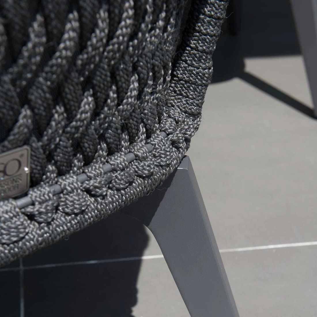 4Seasons Belize Gartensessel Aluminium/Rope Anthrazit 7 4Seasons Belize Gartensessel Aluminium/Rope Anthrazit – Bild 5