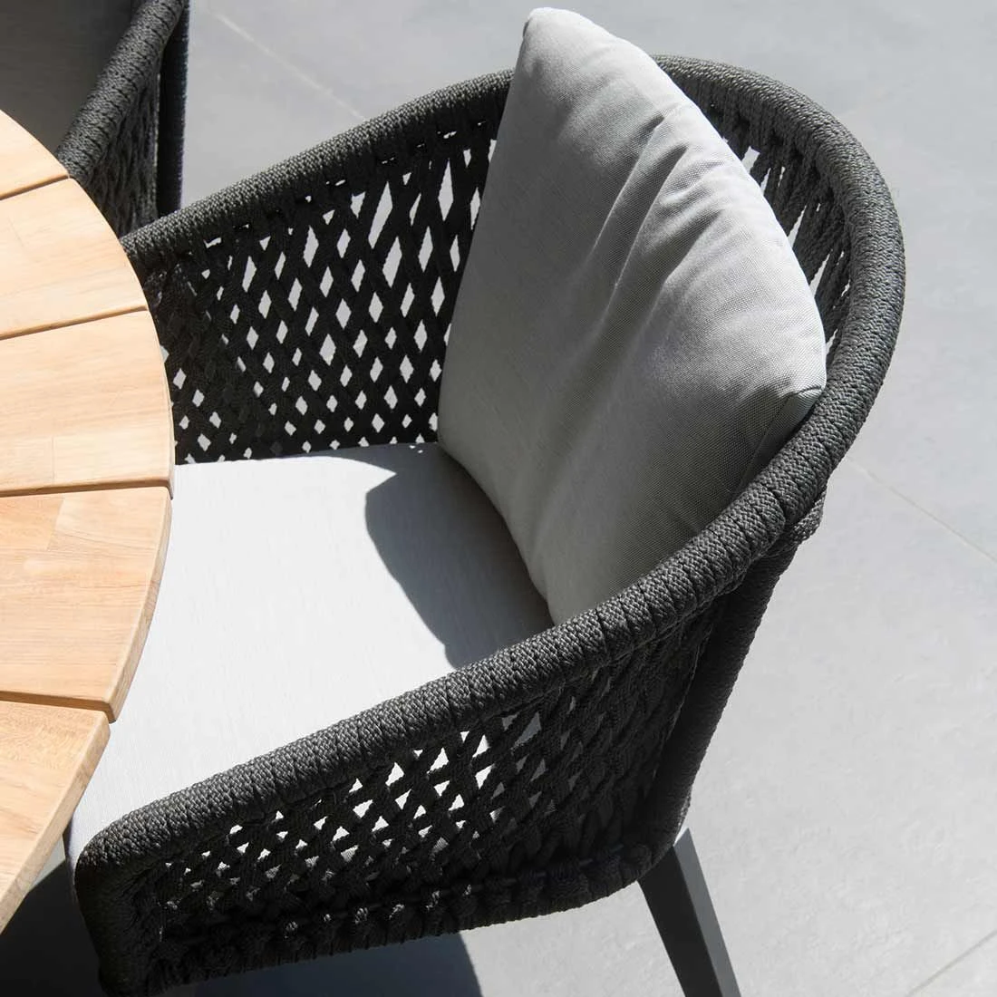 4Seasons Belize Gartensessel Aluminium/Rope Anthrazit 8 4Seasons Belize Gartensessel Aluminium/Rope Anthrazit – Bild 6