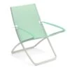 Emu Snooze Liegestuhl Stahl/Textilene Weiß/Grün 2 Emu Snooze Liegestuhl Stahl/Textilene Weiß/Grün -Gartenmöbelgeschäft 1217164 1