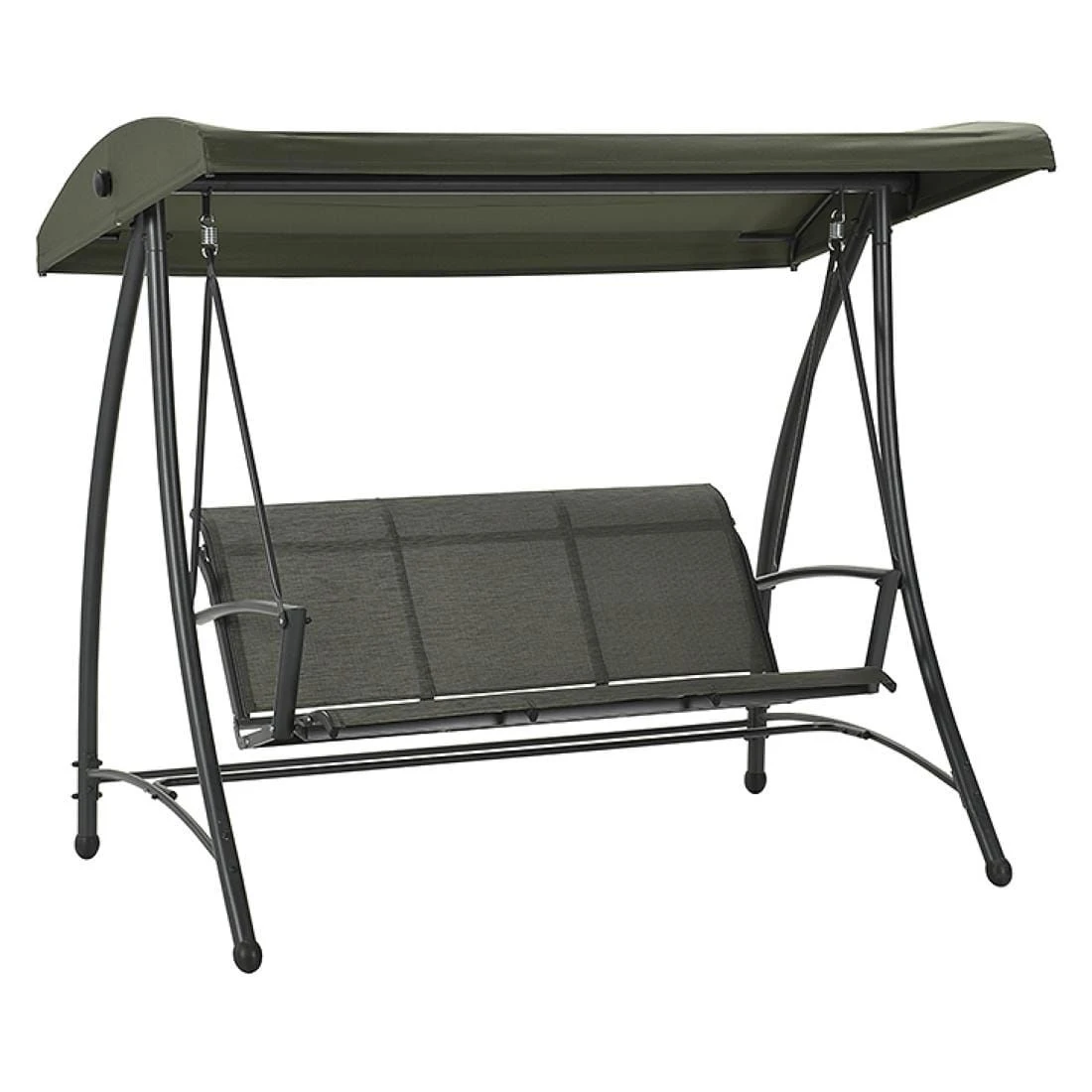 OUTLIV. Rubens Hollywoodschaukel Stahl/Textilene Carbon Black/Moosgrün 3 OUTLIV. Rubens Hollywoodschaukel Stahl/Textilene Carbon Black/Moosgrün