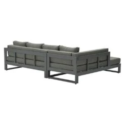 Garden Impressions Esmee Ecklounge 3-tlg. Aluminium/Polster Carbon Black/Mystic Grey -Gartenmöbelgeschäft 1247469 5