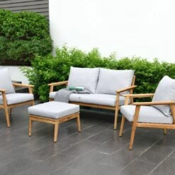 LifestyleGarden Eve Gartensofa Teak/Olefin Teak/Grau -Gartenmöbelgeschäft 1254927 3