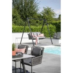 Stern Greta Schaukel Aluminium/Rope Inklusive Kissen Anthrazit/Platin/Seidengrau -Gartenmöbelgeschäft 1258722 3