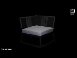 Kettler Ocean Skid Modular Eck-/Endmodul Aluminium/Olefin Anthrazit/Hellgrau Meliert -Gartenmöbelgeschäft 1271317 v 1686