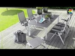 Kettler Cirrus Stapelsessel Aluminium/Outdoorgewebe Anthrazit/Anthrazit-Grau