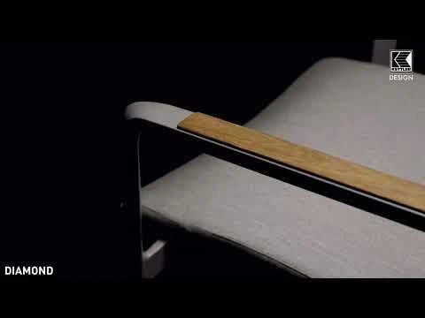 Kettler Diamond Stapelsessel Aluminium/Sunbrella Silber/Flanelle 3 Kettler Diamond Stapelsessel Aluminium/Sunbrella Silber/Flanelle