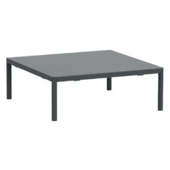 Vermobil Miami Loungetisch 80x80 Cm Stahl Anthrazit Antikgrau